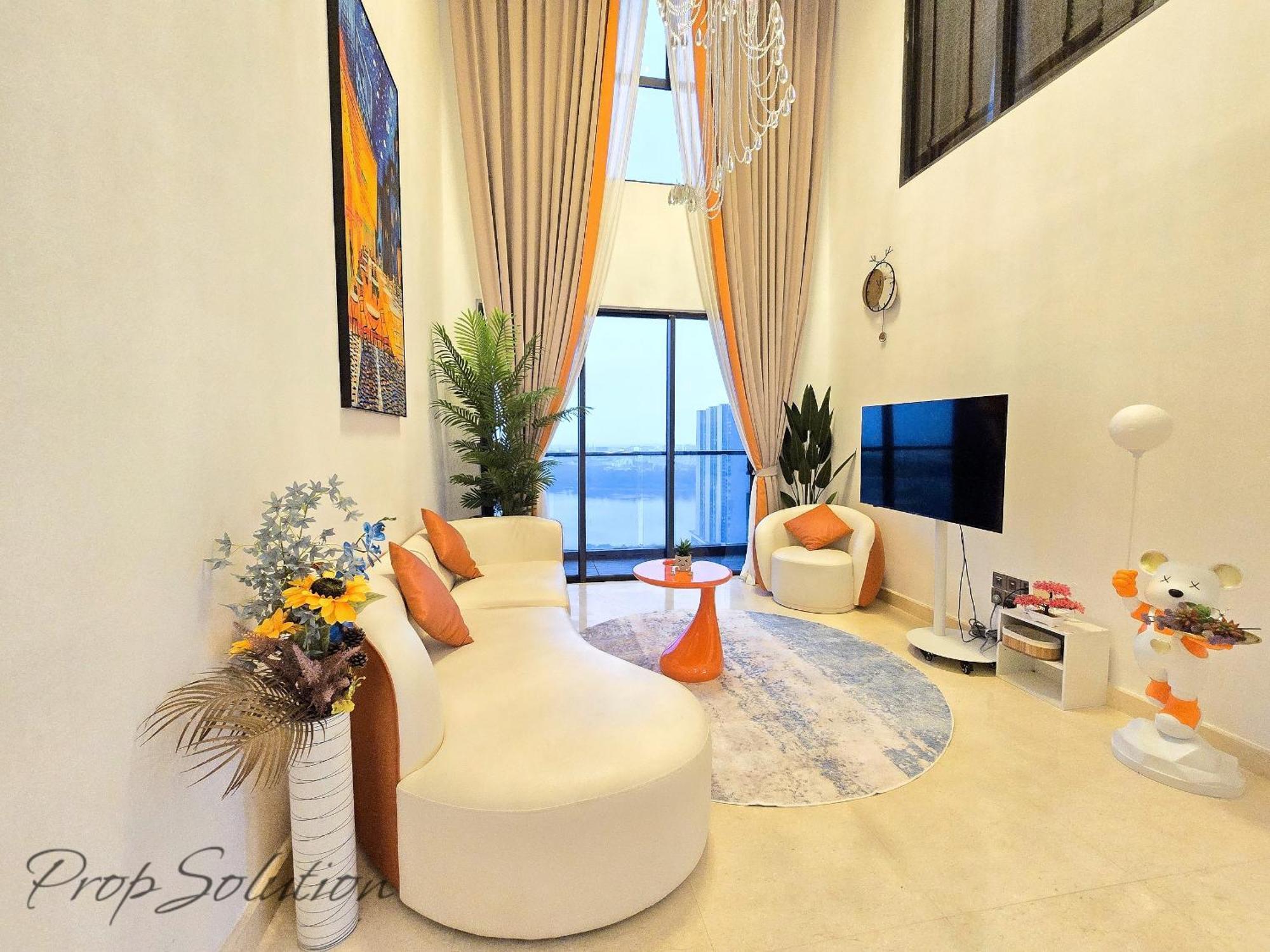 Apartemen Loft Seaview 2br Jb Ciq 6-7pax Johor Bahru